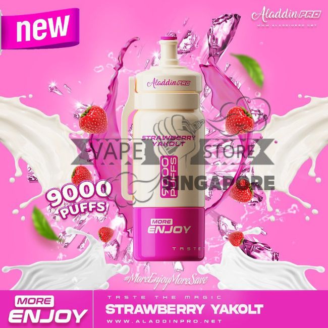 aladdin-9k-vape-strawberry-yakolt-singapore-vape-store