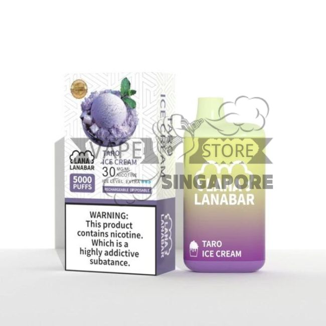 lanabar-5k-puff-disposable-taro-icecream-singapore-vape-store