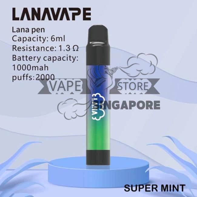 lanapen-2000-puff-super-mint-singapore-vape-store