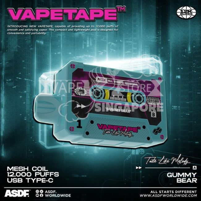 vapetape-12000-puff-gummy-bear-singapore-vape-store