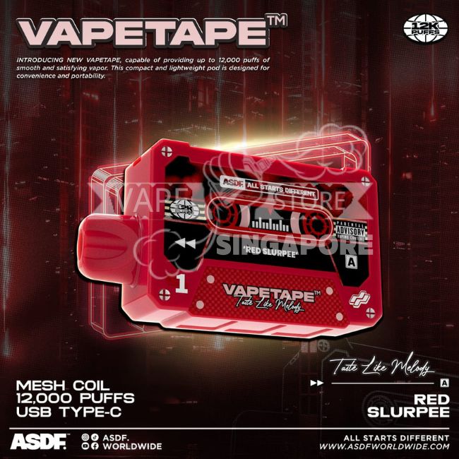 vapetape-12000-puff-red-slurpee-singapore-vape-store