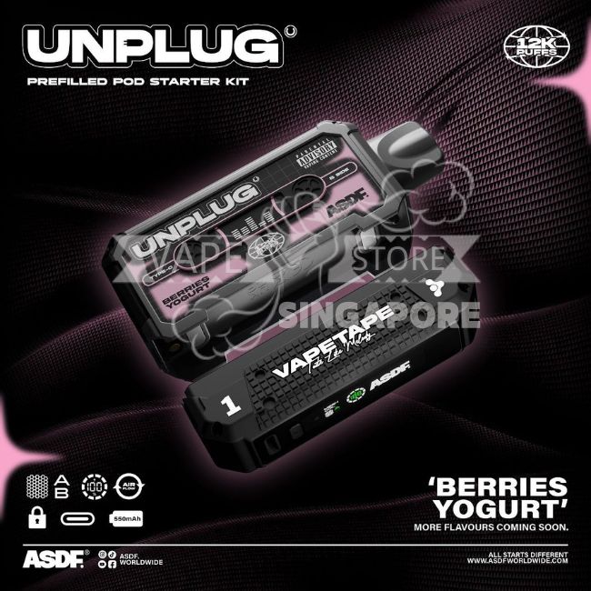 vapetape-unplug-12k-puff-berries-yogurt-singapore-vape-store