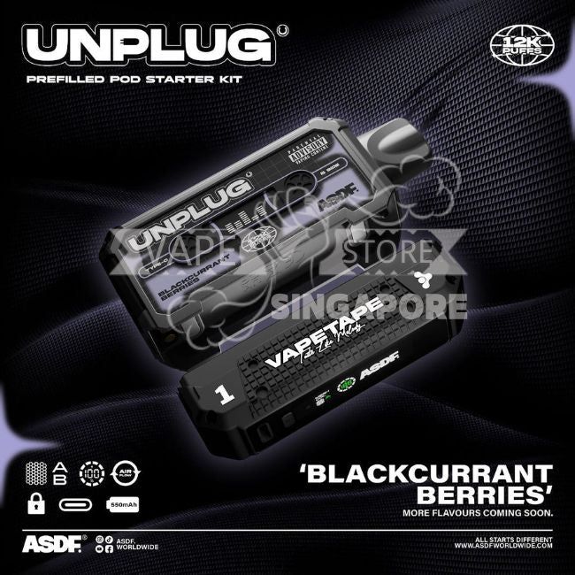 vapetape-unplug-12k-puff-blackcurrant-berries-singapore-vape-store