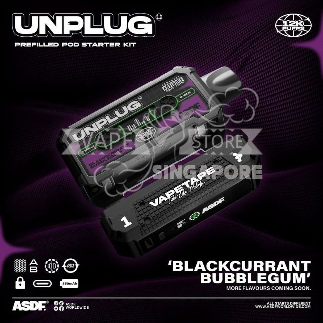 vapetape-unplug-12k-puff-blackcurrant-bubblegum-singapore-vape-store