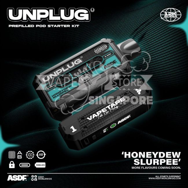 vapetape-unplug-12k-puff-honeydew-slurpee-singapore-vape-store