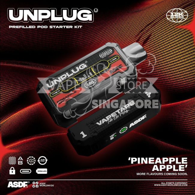 vapetape-unplug-12k-puff-pineapple-apple-singapore-vape-store